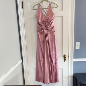 Jessica McClintoch Elegant Pink Evening Gown